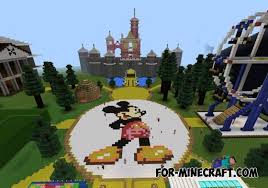 Walt disney world currently has magic kingdom, epcot, and disney's hollywood studios . Disneyland Map For Minecraft Pe