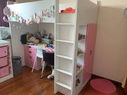 A wide variety of pink. Ikea Stuva Kid S Loft Bed Combo White And Light Pink Babies Kids Baby Nursery Kids Furniture Childrens Beds On Carousell
