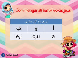Harmoni islam jawa tampak pada penggunaan bahasa jawa halus atau hormat, mistisisme islam jawa berupa. Huruf Vokal Jawi
