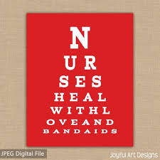Nurse Eye Chart Printable Nurses Heal With Love And