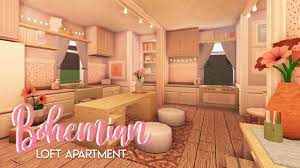 Boho aesthetic girly bedroom hacks in bloxburg | bonnie builds. Bloxburg Bohemian Loft House Build Youtube