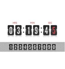 Alarm clock letters and numbers vector alphabet. Vintage Alarm Clock Font Vector Images Over 270