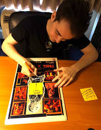  Only 15 Made Quinn Lord Trick R Treat Sam Signed 11 X17 Metallic Poster Csr Collectibles