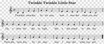Sheet Music Twinkle Twinkle Little Star Song Piano