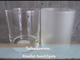 Comment Obtenir Un Effet Givre Sur Du Verre Youtube Verre Givre Verre Depoli