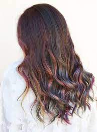 Smokey Pastels This Is About 80 Her Natural Level 8 Colour With Only A Few Old Bleached Ends That Money Piece Is 100 Dyed Hair Peekaboo Hair Best Hair Dye