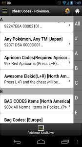 Download soulsilver nds emulator apk 1.1 for android. Cheat Codes Pokemon Soulsilver For Android Apk Download