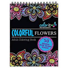 300+ free coloring page downloads! Buy Colorit Colorful Flowers Adult Coloring Book Features 50 Original Hand Drawn Flower Designs Printed On Artist Quality Paper With Hardback Covers Binding Perforated Pages And Bonus Blotter Spiral Bound Unabridged