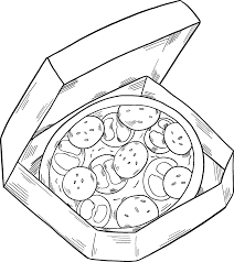 Pizza Coloring Page | Free Printable