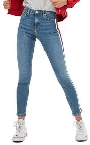 Black And White Striped Jeans Womens Topshop Jamie Side Stripe Jeans Striped Jeans Jeans Outfit Women Stripe Pants Outfit