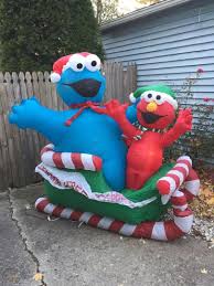 Check spelling or type a new query. Christmas Holiday Elmo Inflatable Airblown Blow Up Yard Decoration 1841161062