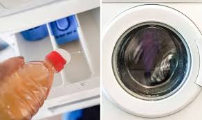 When the water is full, and the washer begins agitating, add 3 cups of distilled white vinegar (2 cups of lemon juice can be substituted) and 1/2 cup of baking soda to the water. How To Clean Your Washing Machine With White Vinegar Express Co Uk