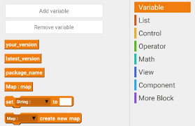 For linear2 set weight to 1. How To Tall User To Update App In Sketchware