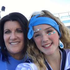 This is Audra White. She says she loves sports, especially the ones where I  get to cheer