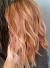 Rose Gold Strawberry Blonde Shoulder Length Hair