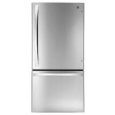 The kenmore elite is, overall, one of the largest french door refrigerators available. 1400 Kenmore Elite 79043 24 1 Cu Ft Bottom Freezer Refrigerator Stainless Steel Bottom Freezer Refrigerator Bottom Freezer Stainless Steel Refrigerator