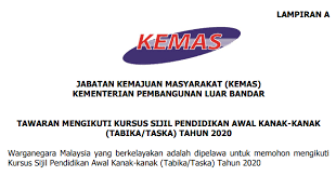 Borang permohonan lengkap (dalam 3 salinan) hendaklah disertakan dengan gambar terkini berukuran passport dan diketepikan dengan sesalinan kad pengenalan. Permohonan Guru Tabika Perpaduan Di Jabatan Kemajuan Masyarakat Kemas Jawatan Kosong Kerajaan 2020 Terkini