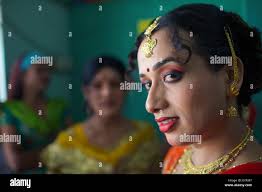 A hijra transgender sex worker at a drop in centre Stock Photo - Alamy
