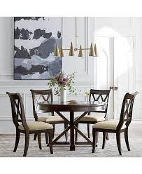 Một web anh em với macy chuyên mỹ phẩm quần áo. Furniture Baker Street Round Expandable Dining Furniture 5 Pc Set Dining Table 4 Side Chairs Created For Macy S Reviews Furniture Macy S