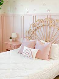 Girls Pink Bedroom Reveal Sprucing Up Mamahood Pink Bedroom Walls Pink Bedroom For Girls Girl Bedroom Decor