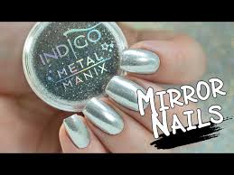 how to make mirror nails chrome