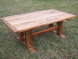Antique Oak Mission Style Trestle Table Trestle Table Table Homemade Tables
