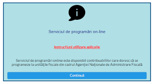 Persoanele fizice din judeţul constanţa pot apela la serviciile anaf doar până la ora 13.30, excepţie făcând ghişeul 11, în ziua de miercuri. ProgramÄrile Online Anaf Disponibile De Acum In ToatÄ Èara Cum Aranjezi O Intalnire Cu Un Inspector Sau Pentru Validarea Contului In Spv