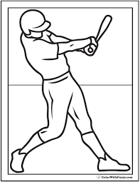 When you see the image you would like to print, simply click or tap it and you will be taken to the larger printable image. Baseball Coloring Pages Pitcher And Batter Sports Coloring Pages