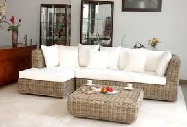 Grey Rattan Furnitre Living Room Furniture Natural Wicker Kubu Grey Sofi Corner Sofa Corner Sofa Living Room Rattan Furniture Living Room Rattan Corner Sofa