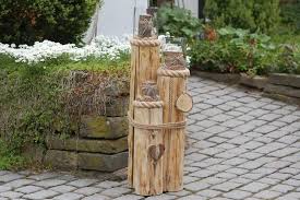 Windlichtsaulen Im 3er Set Maritim In Nordrhein Westfalen Reichshof Dekorieren Holzarbeiten Basteln Deko