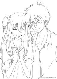 This high quality transparent png images is totally free on pngkit. Anime Printable Coloring Pages Anime Free Anime Couple 2021 0022 Coloring4free Coloring4free Com