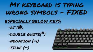 Keyboard Symbols Special Characters Not Working Fix Youtube