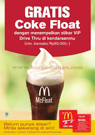 Maybe you would like to learn more about one of these? Promo Mcdonalds Terbaru Free Coke Float Periode 01 November 31 Desember 2017 Harga Diskon
