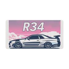 Amazon.com : QEOPGNE Car Large Mouse Pad Gaming Mousepad R34 Pink  Minimalist Aesthetic JDM Car Desk Mat for Keyboard and Mouse Mat Non-Slip  Rubber ...
