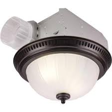 Nutone Decorative Bronze 70 Cfm Ceiling Exhaust Fan With Light 742rbnt At The Home Depot Fan Light Ceiling Exhaust Fan Bathroom Ceiling Light