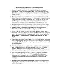 Key word outline the third stage of outlining is the key word stage. Informative Speech Assignment