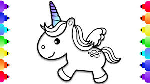 Looking for unicorn coloring pages to keep your little ones busy? How To Draw A Baby Unicorn Unicorn Coloring Pages For Kids Unicorn Coloring Book Learn To Draw Youtube