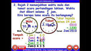 ✿ masa dan waktu tahun 1✿. Matematik Upsr Perbezaan Melibatkan Tempoh Masa Dan Waktu Youtube