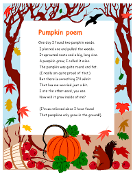 Pumpkin Poem Pumpkin Poem Pumpkin Life Cycle Poetry For Kids
