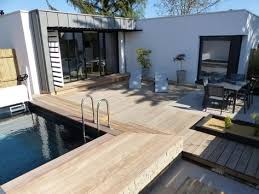 Mini Villa Design Mit Pool Strandspaziergang Unabhangig Und Ohne Vis A Vis Hat Es Eine Grosse Private Villa Design Ferienhaus Frankreich Ferienhaus Bretagne