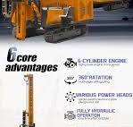 Crawler Type Solar Photovoltaic Pile Driver With Independent Hydraulic  System