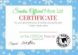 Our website offers free printable stencils for pictures, people, alphabet letters and numbers.we list printable stencils in mostly graphic jpg format. Christmas Nice List Certificate Free Printable Super Busy Mum Northern Irish Blogger