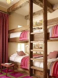 Sturdy construction and superior materials make these beds ideal lodge and cabin furniture. Pin By Rosanna Devon On Kids Rooms Play Spaces Bunk Beds Built In Home Rustic Bunk Beds