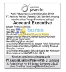 Pendidikan minimal d3 semua jurusan. Lowongan Kerja Bumn 2015 Asuransi Jasindo