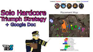 TDS Solo Hardcore Triumph Strategy + Google Document (read pinned comment)  - Tower Defense Simulator - YouTube
