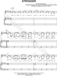 Our independent musicians have created unique compositions and arrangements for the sheet music plus community, many of which are not available anywhere else. Kanye West Stronger Sheet Music In Eb Minor Transposable Download Print Sku Mn0101492