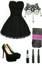 I Made This When I Was Listening To Don T Trust Me By 3oh 3 Dresses Black Dress Dress And Heels