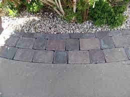 Pavestone Rumblestone Square 7 In X 7 In X 1 75 In Greystone Concrete Paver 91134 The Home Depot Concrete Paver Landscaping With Rocks Spanish Landscaping