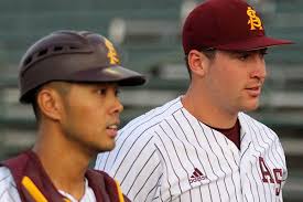 ASU Baseball: Catcher Lyle Lin and pitching coach Mike Cather working  together to call pitches