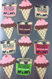 Birthday Cake Ice Cream Recipe Blue Bell Bluebell Icecream Cookies Hayleycakes And Cookies Blue Bell Ice Cream Cookie Decorating Icing Fancy Cookies